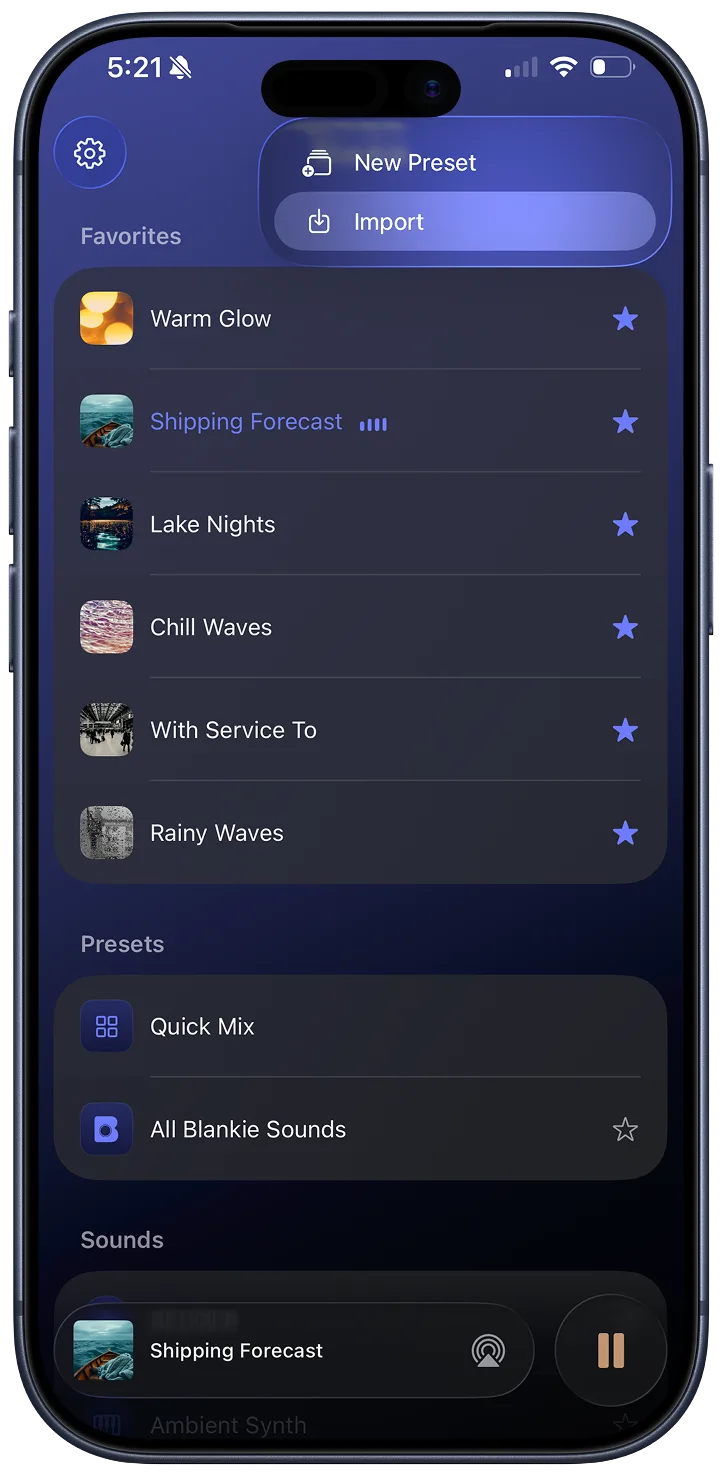 iPhone — Presets