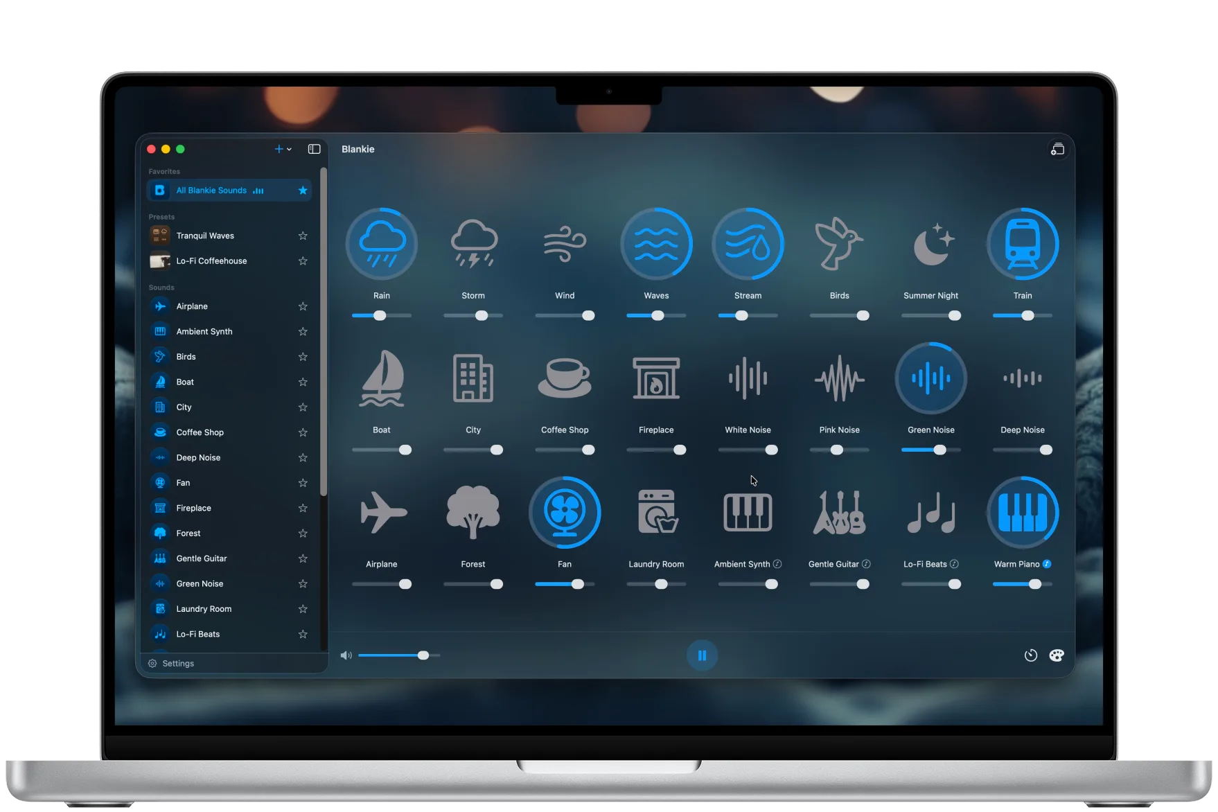 Mac — App window